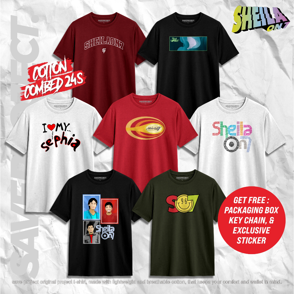 SAVE. Project | Kaos Sheila On 7 Series I | 507 Merchandise | T-Shirt SO7 Sheila Gank | Kaos Distro