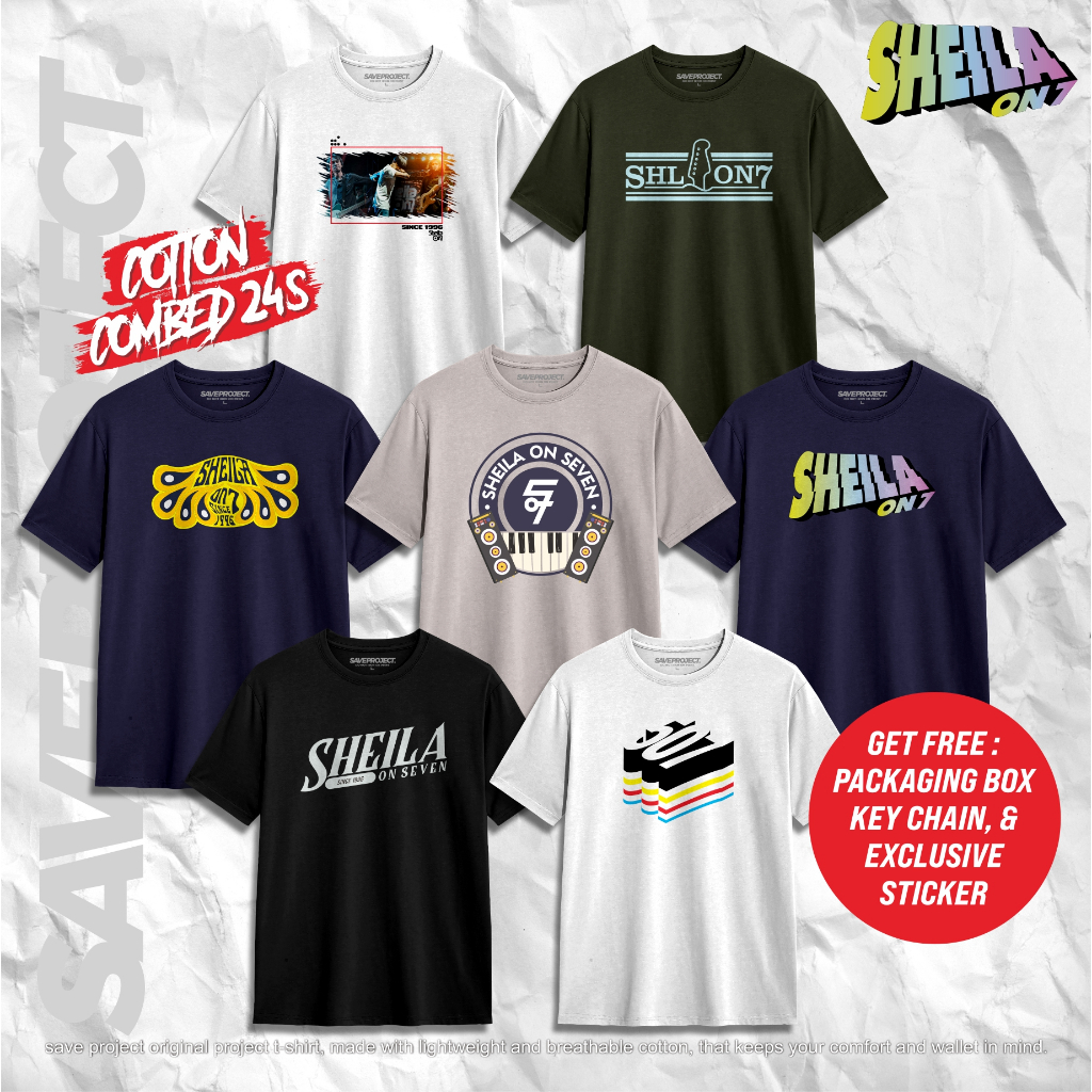 SAVE Project | Kaos Sheila On 7 Series III | T-Shirt Sheila Gank | New 507 Merchandise | Kaos Distro