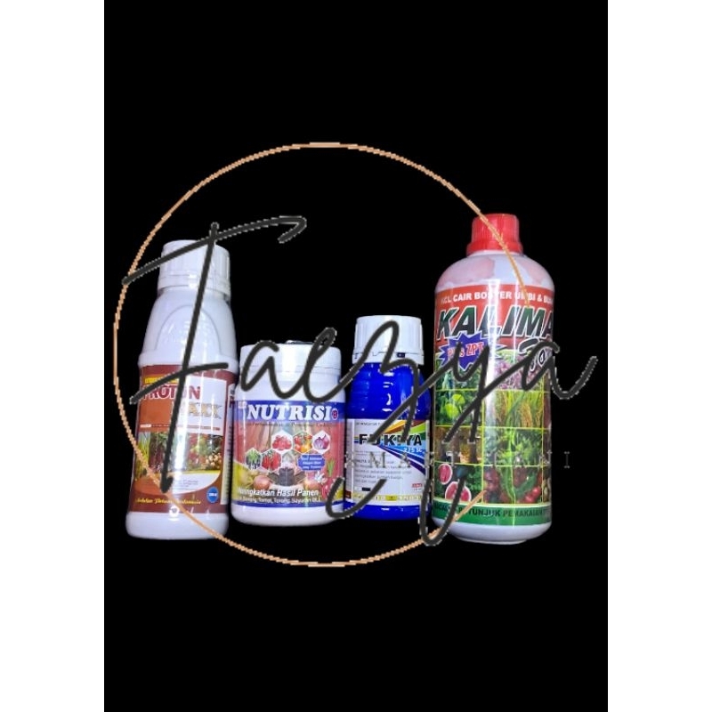 Paket Lengkap NUTRISI TANAMAN CABAI | PROTON MAX 500 ML, NITRISI B 500 GRAM, FUKIYA 275 SC 100 ML, &
