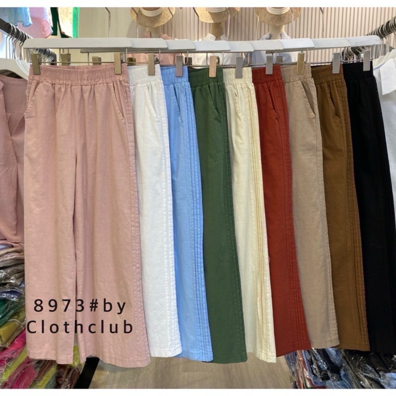 PREEYA CLOTH CLUB CULLOTE LINEN PANTS 8973 READY STOCK BANGKOK