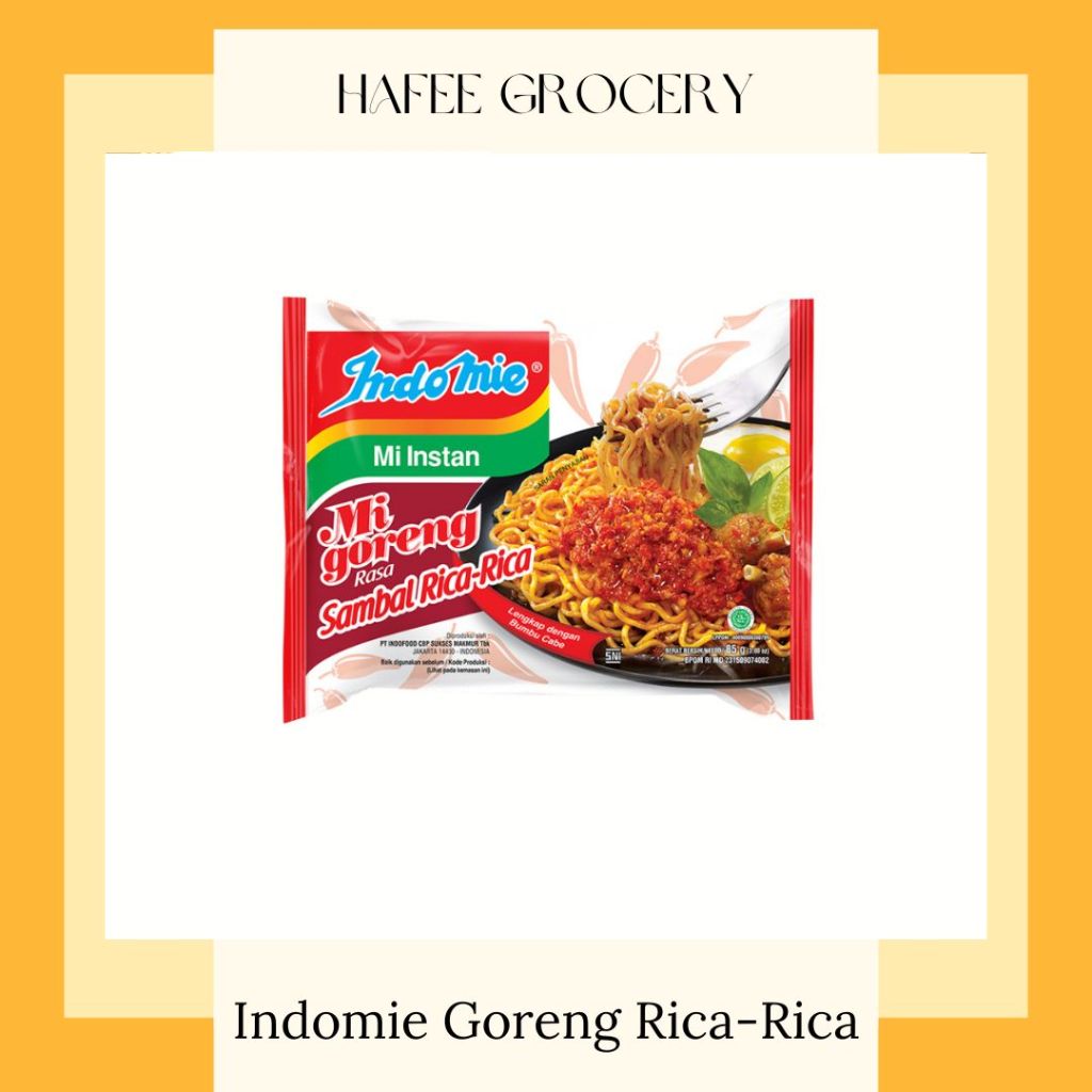 

Indomie Goreng Sambal Rica-Rica Per Pcs 85 gr (dapat kirim instant bandung)