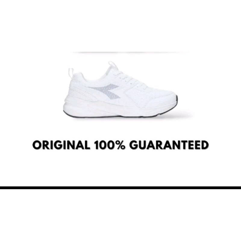 DIADORA HUCIMO WHITE  RUNNING SEPATU OLAHRAGA ORIGINAL SIZE 41