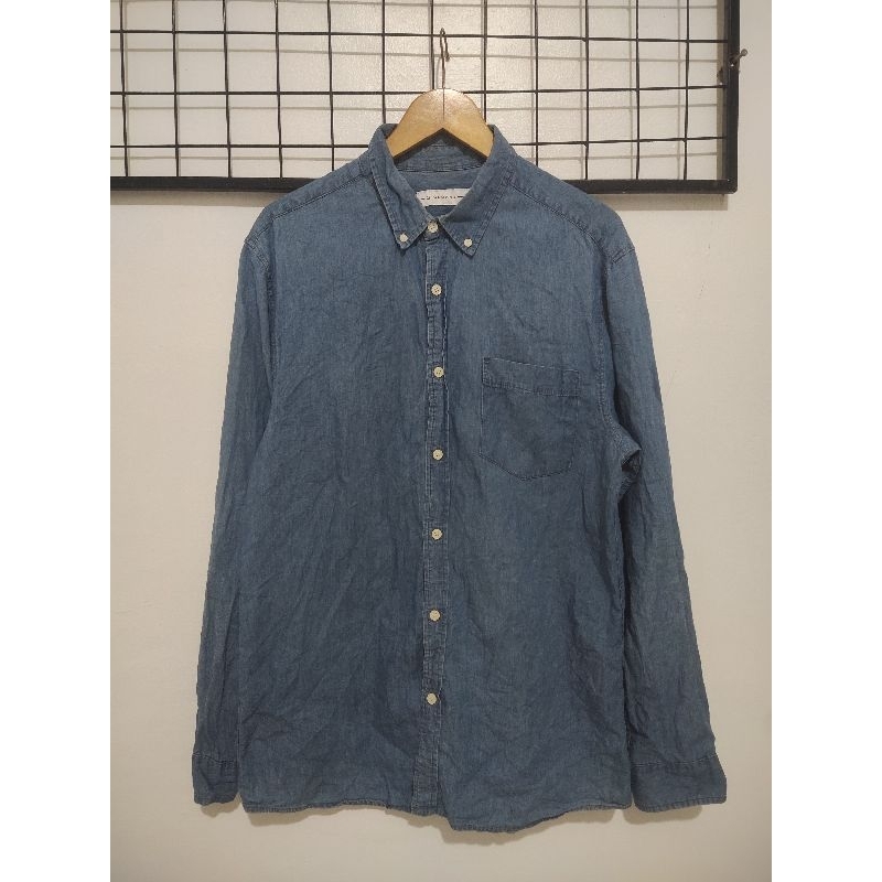 Kemeja jeans denim giordano