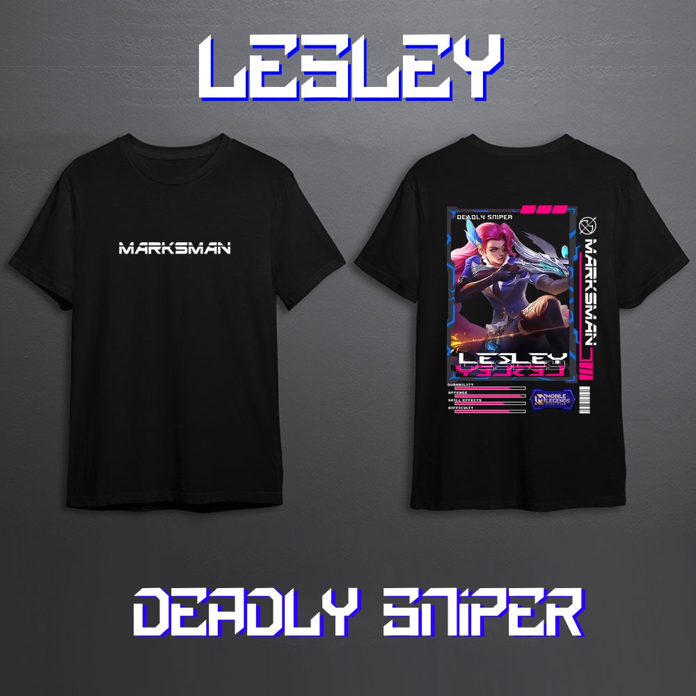 KAOS HERO MOBILE LEGEND LESLEY MARKSMAN SKIN KEREN//KAOS ML//KAOS MOBILE LEGEND//KAOS LESLEY//KAOS L