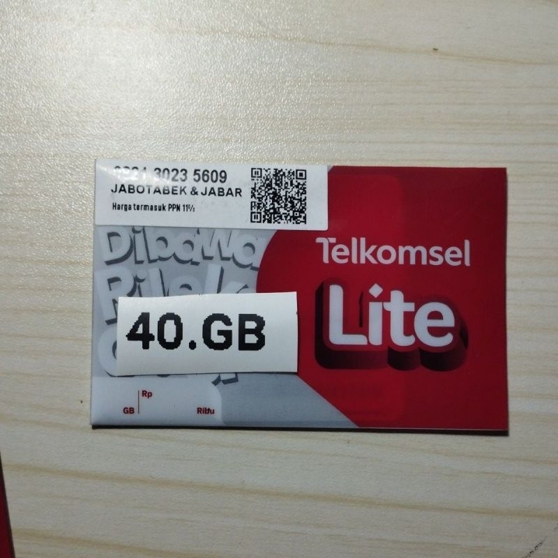 kartu telkomsel 40.GB ON