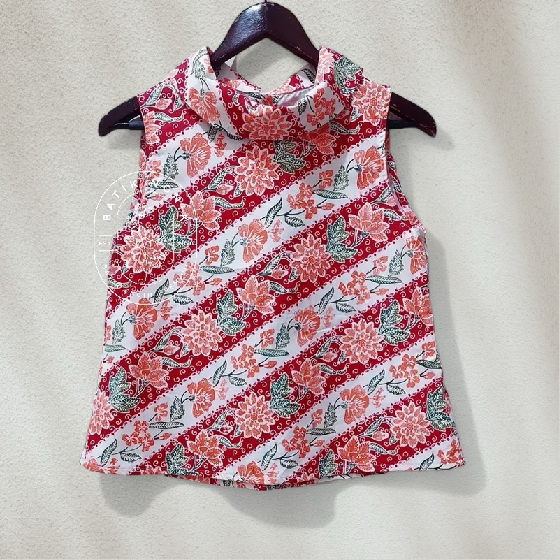 BATIK NONIK blouse sleeveless batik encim cap katun halus