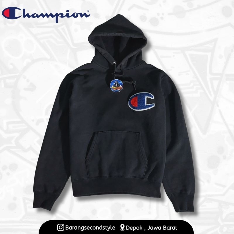 hoodie champion big logo