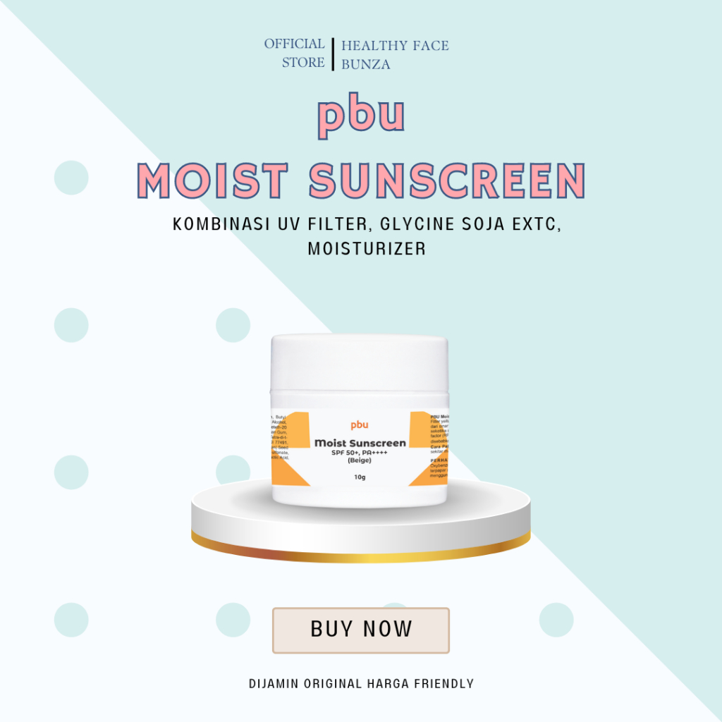 PBU MOIST SUNSCREEN SPF 50 BEIGE| 100% ORIGINAL
