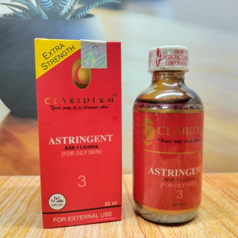 toner clariderm ori astringent no 3