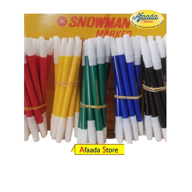 

Spidol Kecil SNOWMAN Marker Japan Warna Hitam Merah Biru