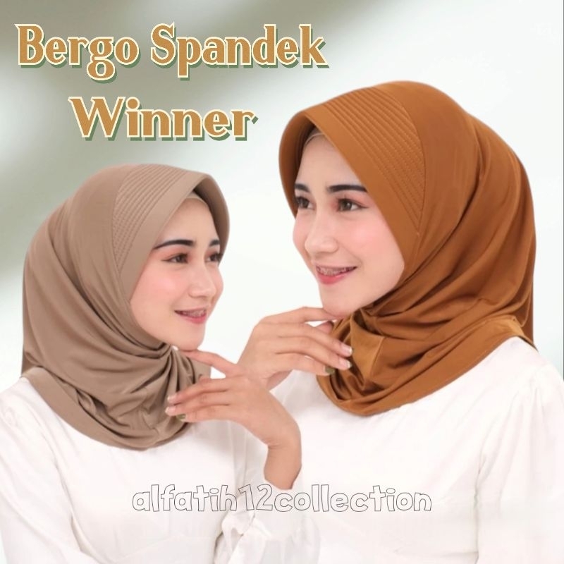 [by Snada] Hijab Bergo Sport Spandek Winner || Kerudung Instan Sport