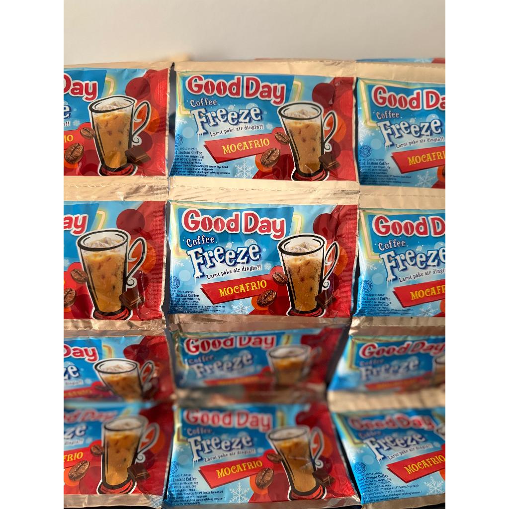 

KOPI GOOD DAY FREEZE MOCAFRIO 3 in 1 Coffe RENCENG 30gr (ISI 10)