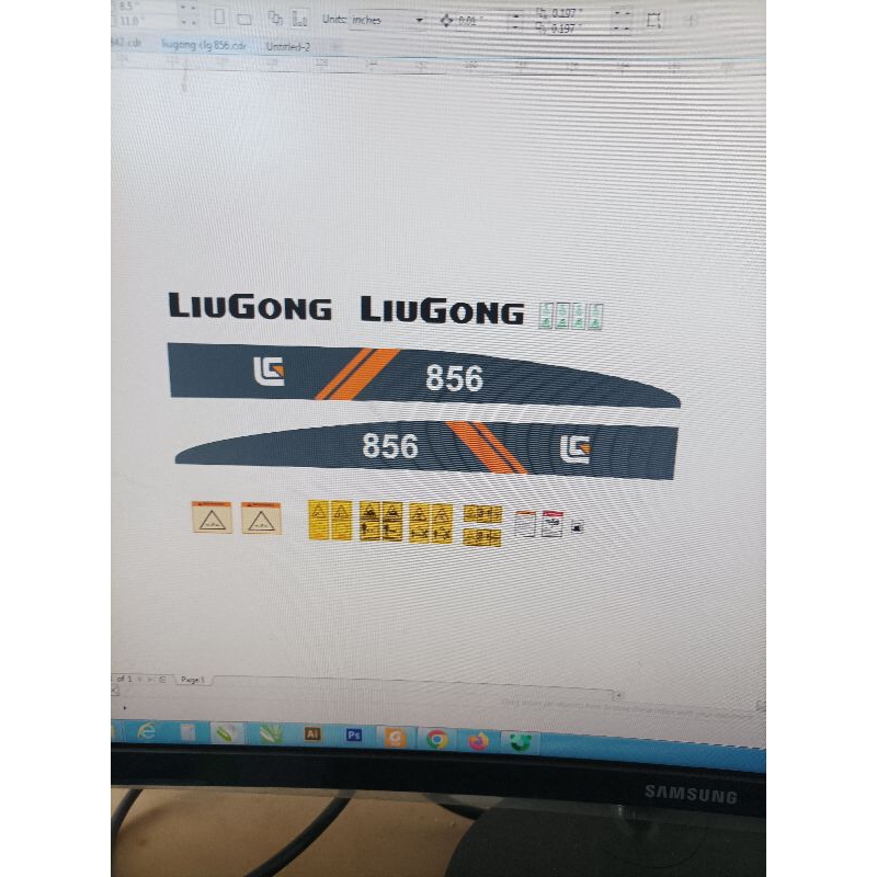 

Stiker Wheel Loader Liugong 856