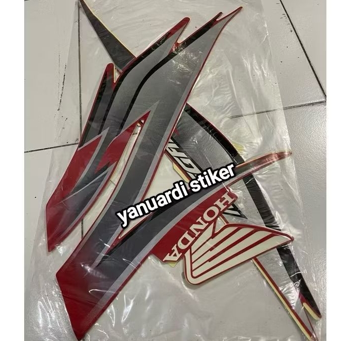 STRIPING STIKER MEGAPRO TAHUN 2008 MERAH MEGAPRO PRIMUS MP 2008 MERAH
