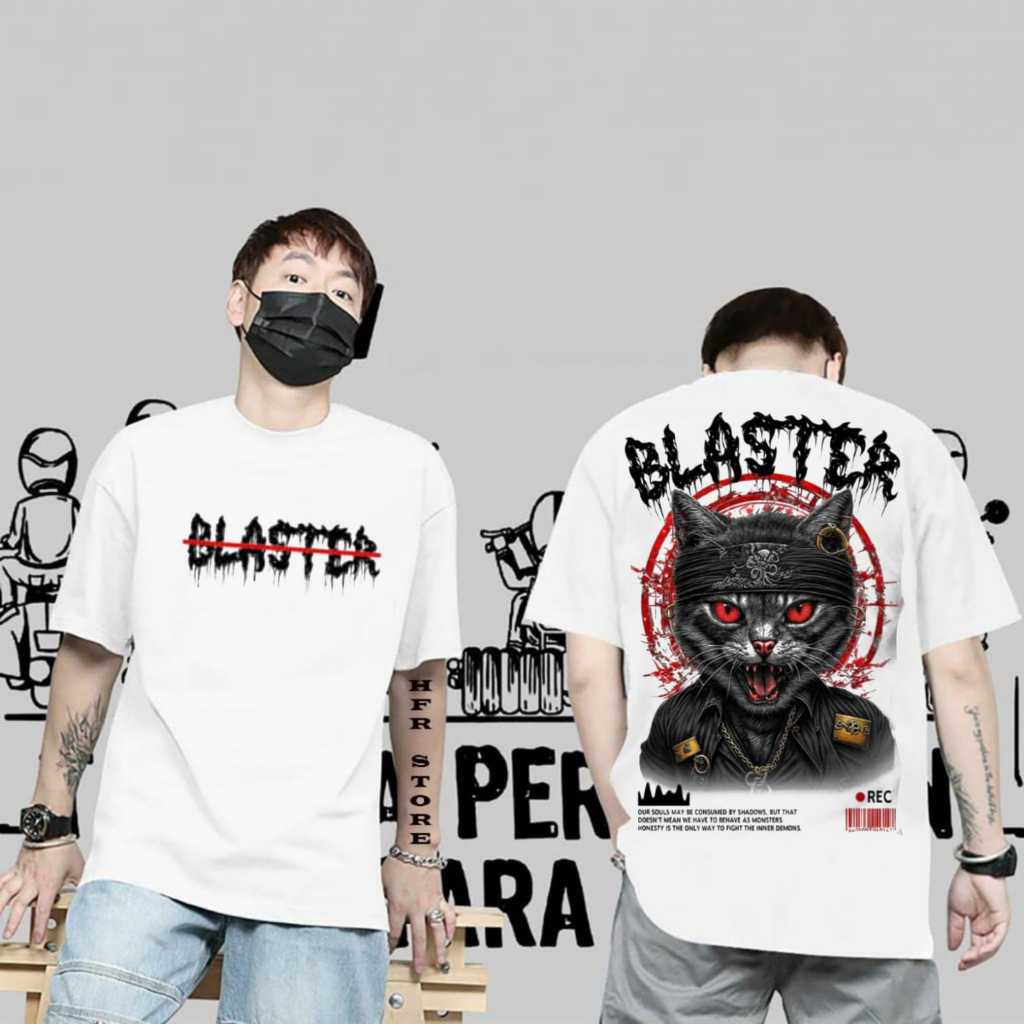 baju kaos T-shirt distro pria wanita lengan pendek baju kaos distro bergambar cat blaster baju kaos 