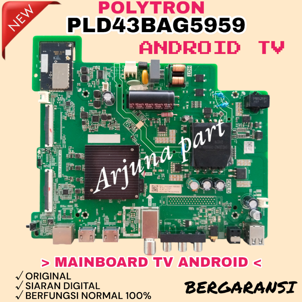 MAINBOARD TV POLYTRON PLD43BAG5959 / MB TV POLYTRON PLD43BAG5959 / MESIN TV POLYTRON PLD43BAG5959 / 