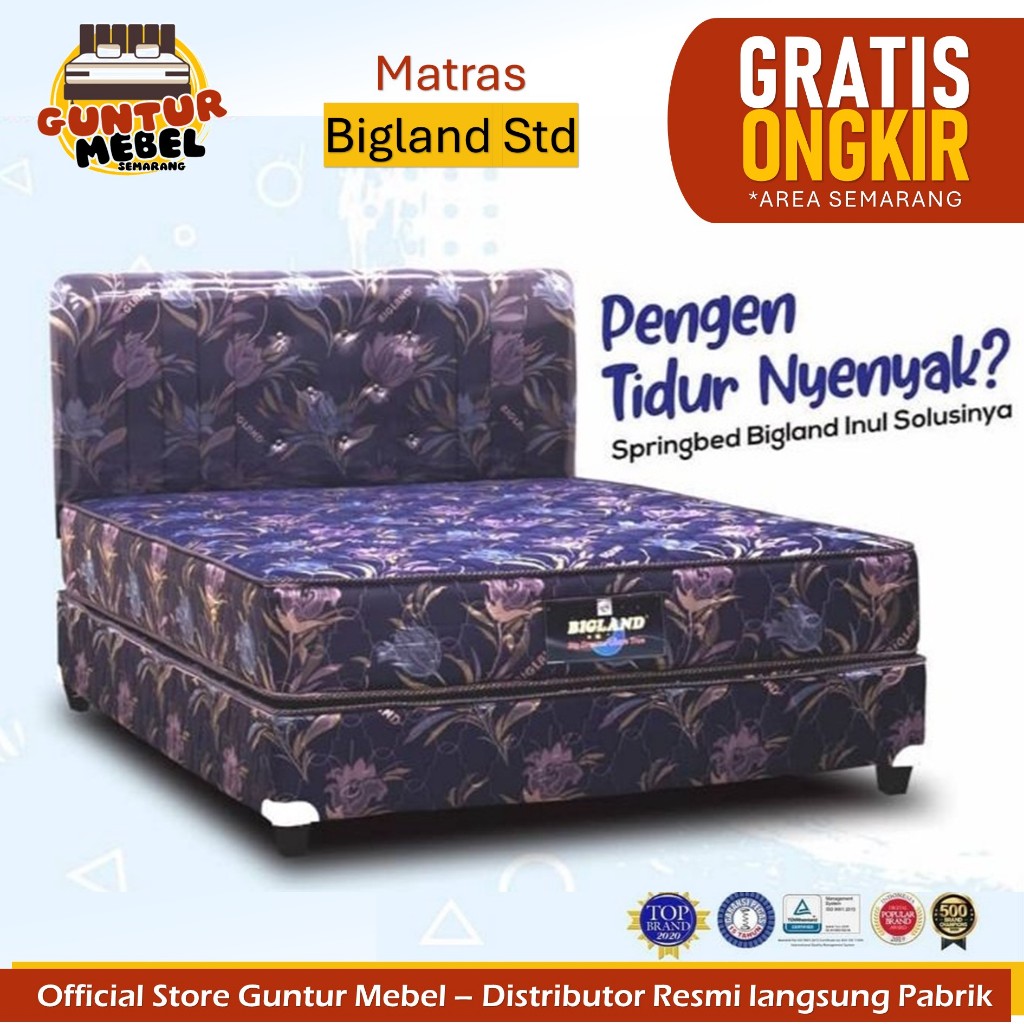 PROMO Spring bed matras Bigland inul mahesa superior standar springbed murah guntur mebel semarang