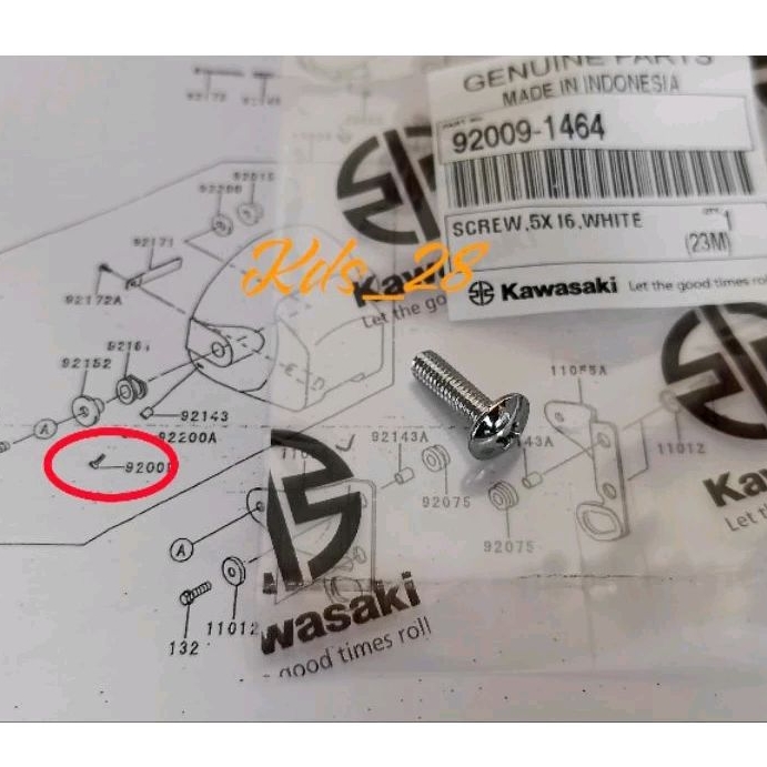 BAUT BATOK LAMPU BULAT KAWASAKI NINJA R SS ORIGINAL KGP