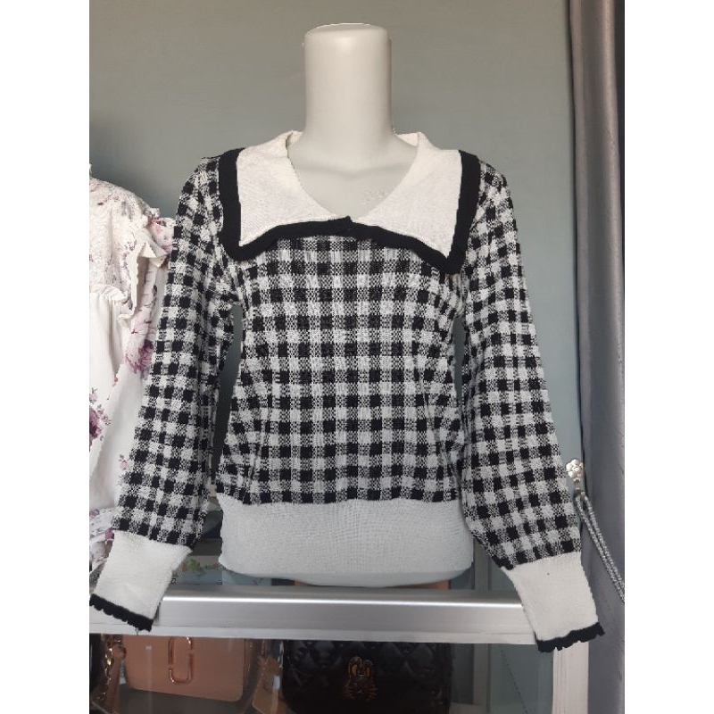 sweater/ sweater sailor/ kerah sailor