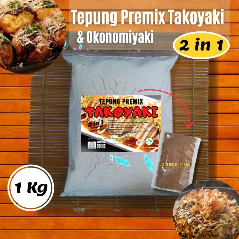 

Tepung Takoyaki Okonomiyaki Tepung premix instan siap pakai Katsuobushi