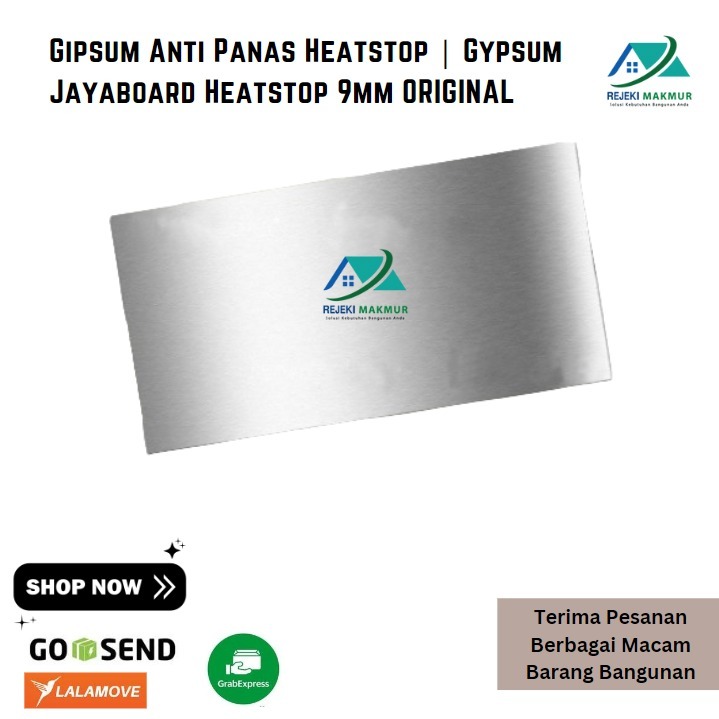 Gipsum Anti Panas Heatstop | Gypsum Jayaboard Heatstop 9mm ORIGINAL