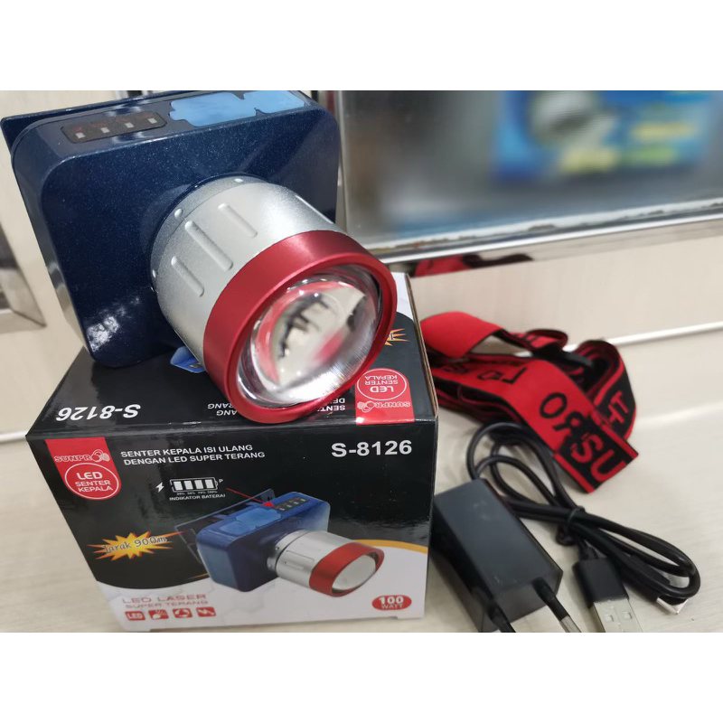 SENTER KEPALA LED SUNPRO S-8125 / 8126