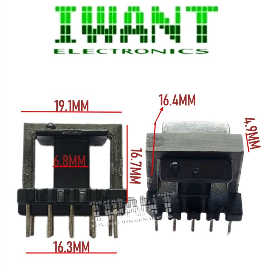 ERRITE CORE EE EE19 FERIT CORE EE19 BOBBIN CORE EE19 19MM 17MM 5MM