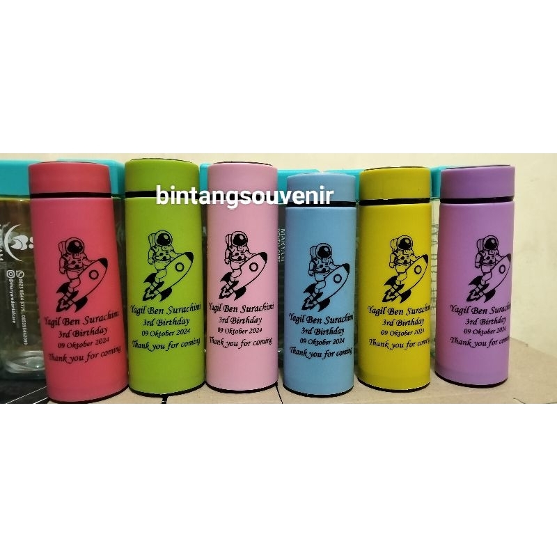 Grosir souvenir botol sixoup/tumbler kaca