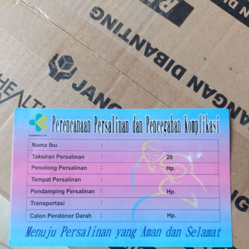

stiker perencanaan persalinan dan pencegahan