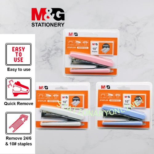 

Staples Warna-warni / Stapler Colorful Isi 500pcs Staples/Alat Staples/Staples M&G
