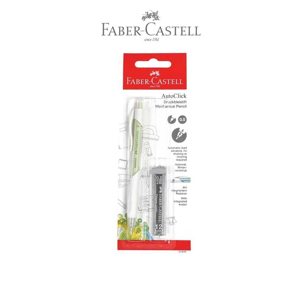 

Faber-Castell Pensil Mekanik 0,5mm Gratis ISI PENSIL Mechanical Pencil Auto Click