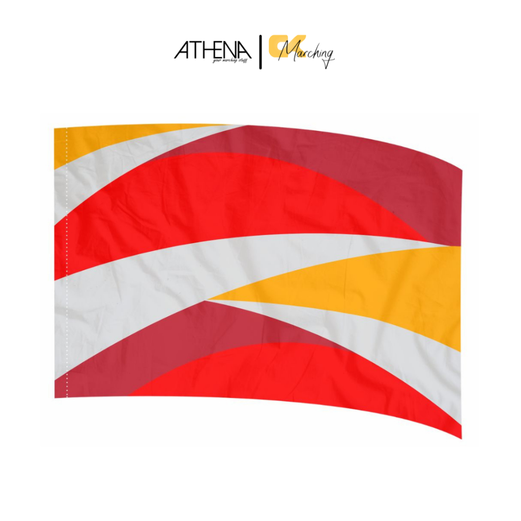 Flag Colour Guard Drumband/Marching Band Red Anger