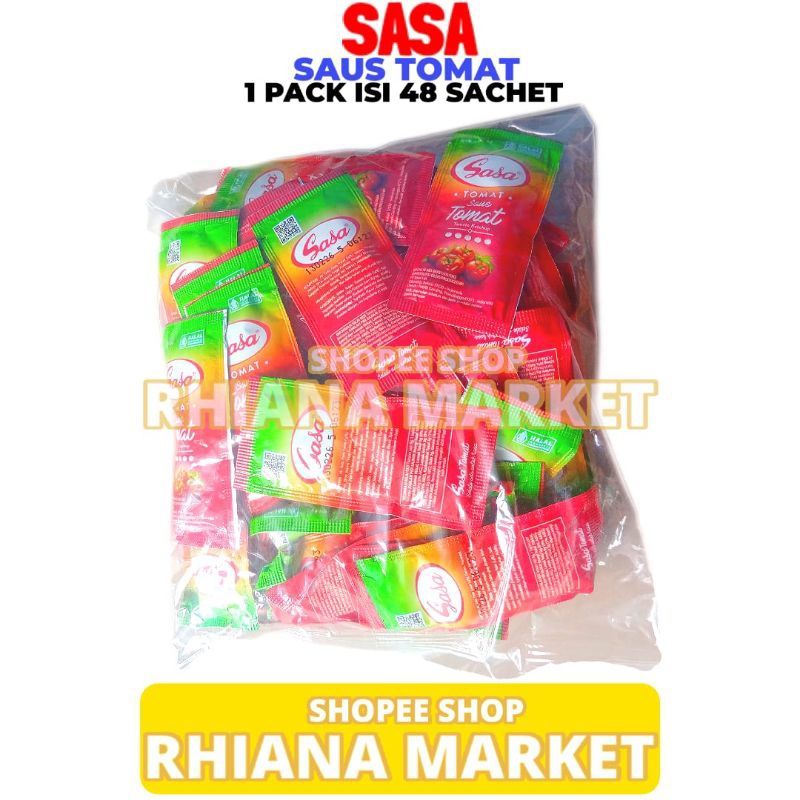 

Sasa Saos Sambal Tomat Polos 1 Pack Isi 48pcs 8 Gram