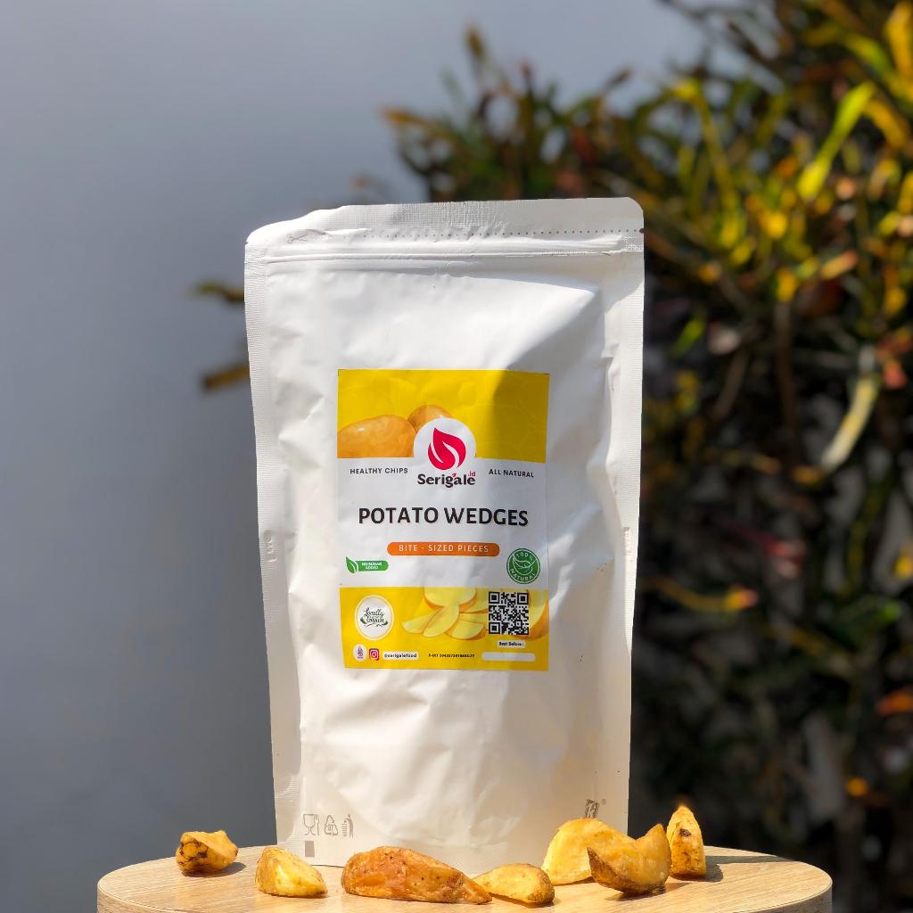 

Korzaln Potato Wedges Premium I Kemasan Standing Pouch Premium Potato Wedges I Camilan Diet Enak Dan