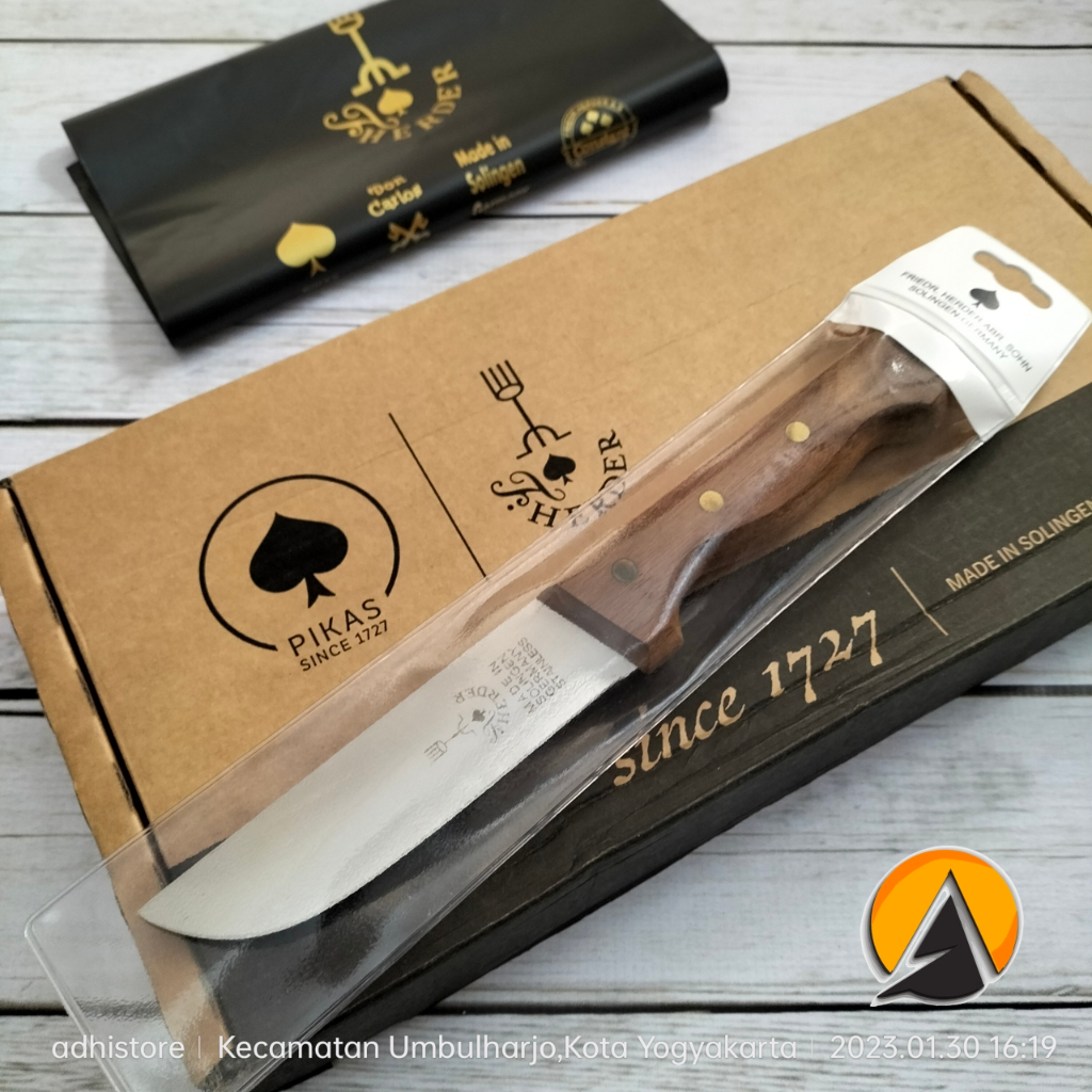 Butcher knife pisau sembelih F. Herder Abr. Sohn cap garpu don carlos original 14 cm made in solinge