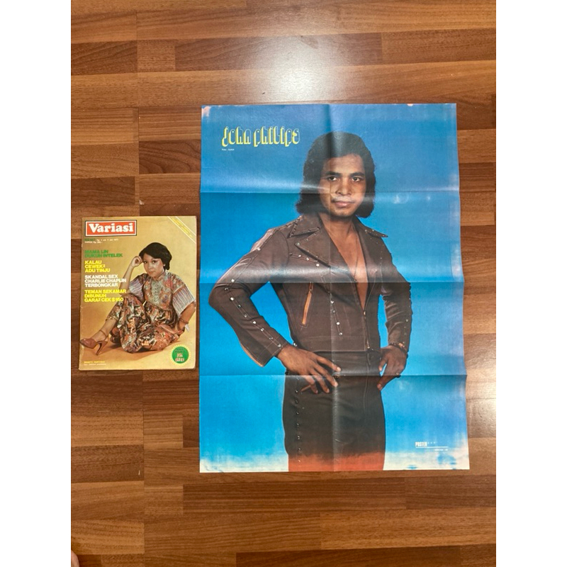 majalah variasi no 187 th 1977 bonus poster john philips