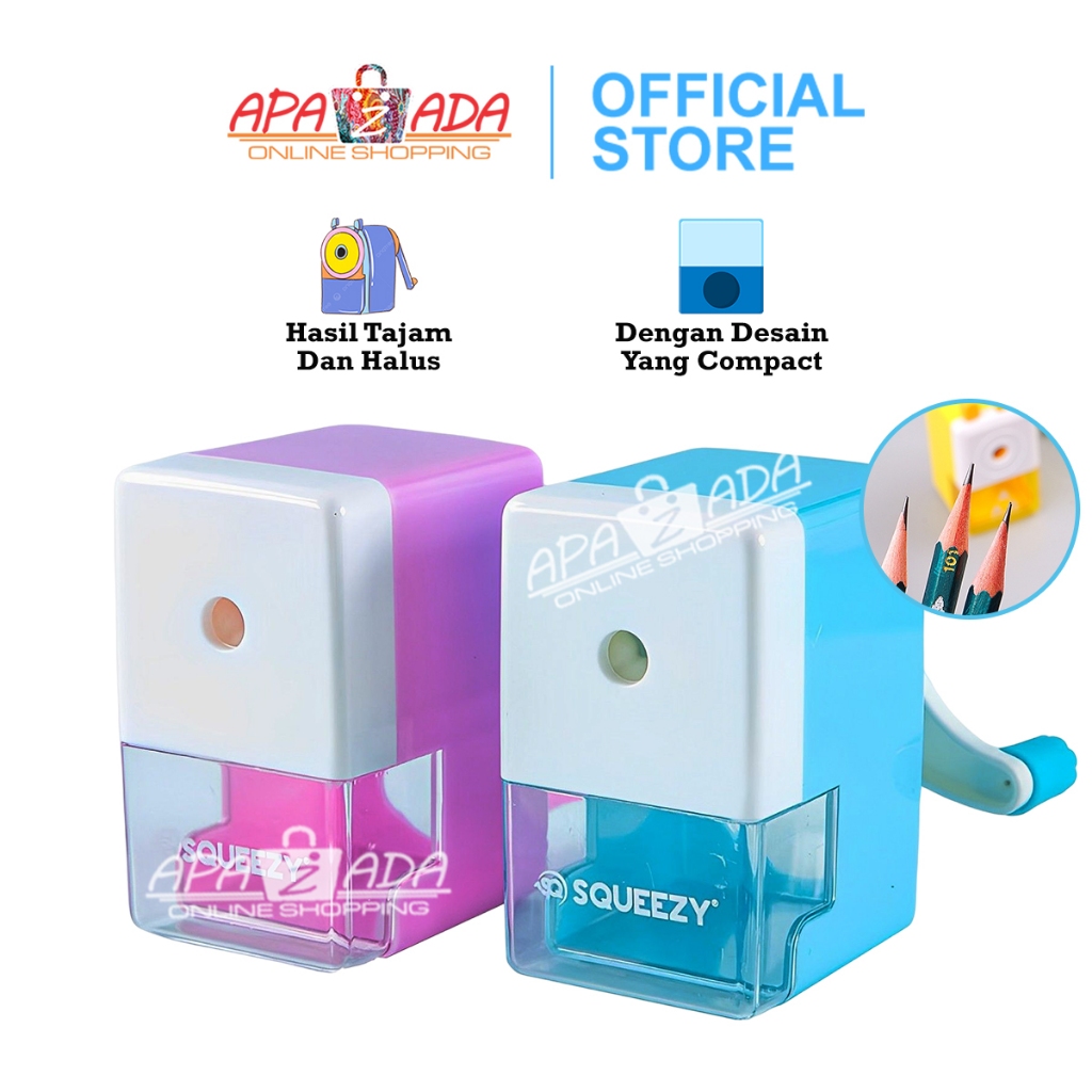 

Apazada - Serutan Pensil Meja [1 Pcs] / Rautan Pengserut Putar / Rawutan Serut