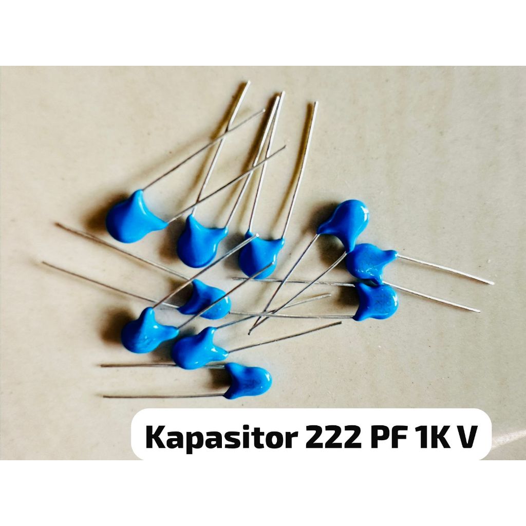ISI 10 PCS Kapasitor 222 Pf 1kv  22Pf 1K V