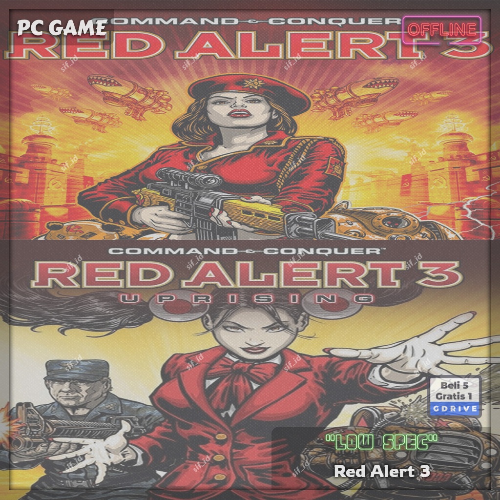 Command and Conquer Red Alert 3 - Command & Conquer Uprising - PC Game - Game PC Strategi