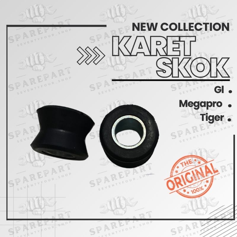 (2PCS ) KARET BOSH SHOCK BREAKER BELAKANG GL / MEGAPRO / TIGER