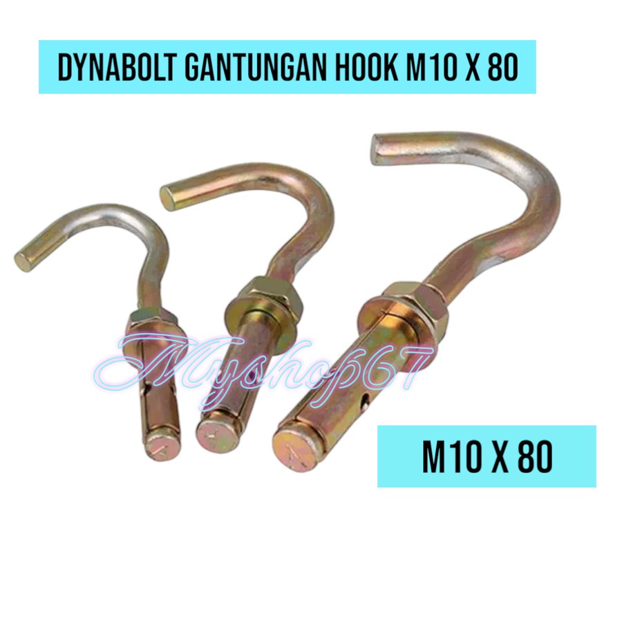 Dynabolt M10 x 80 dinabolt hook gantungan anchor
