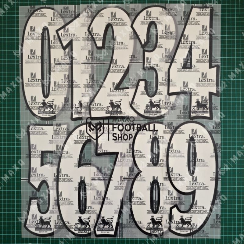 ANGKA EPL PREMIER RETRO 1996 - 2007 FONT LIGA INGGRIS