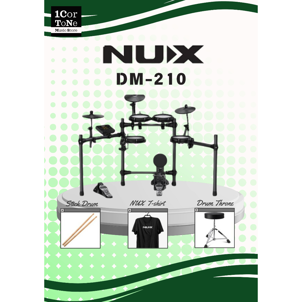 Drum Elektrik NUX DM-210 / DM210 / DM 210
