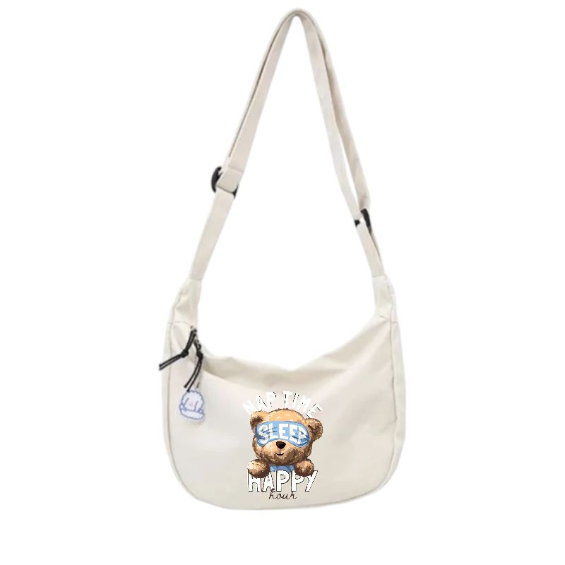 Tas Selempang Wanita Pria Polos muat Buku simple Tas