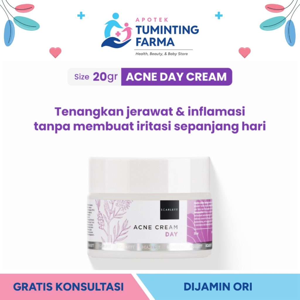 Scarlett Whitening Acne Day Cream 20g - MANADO
