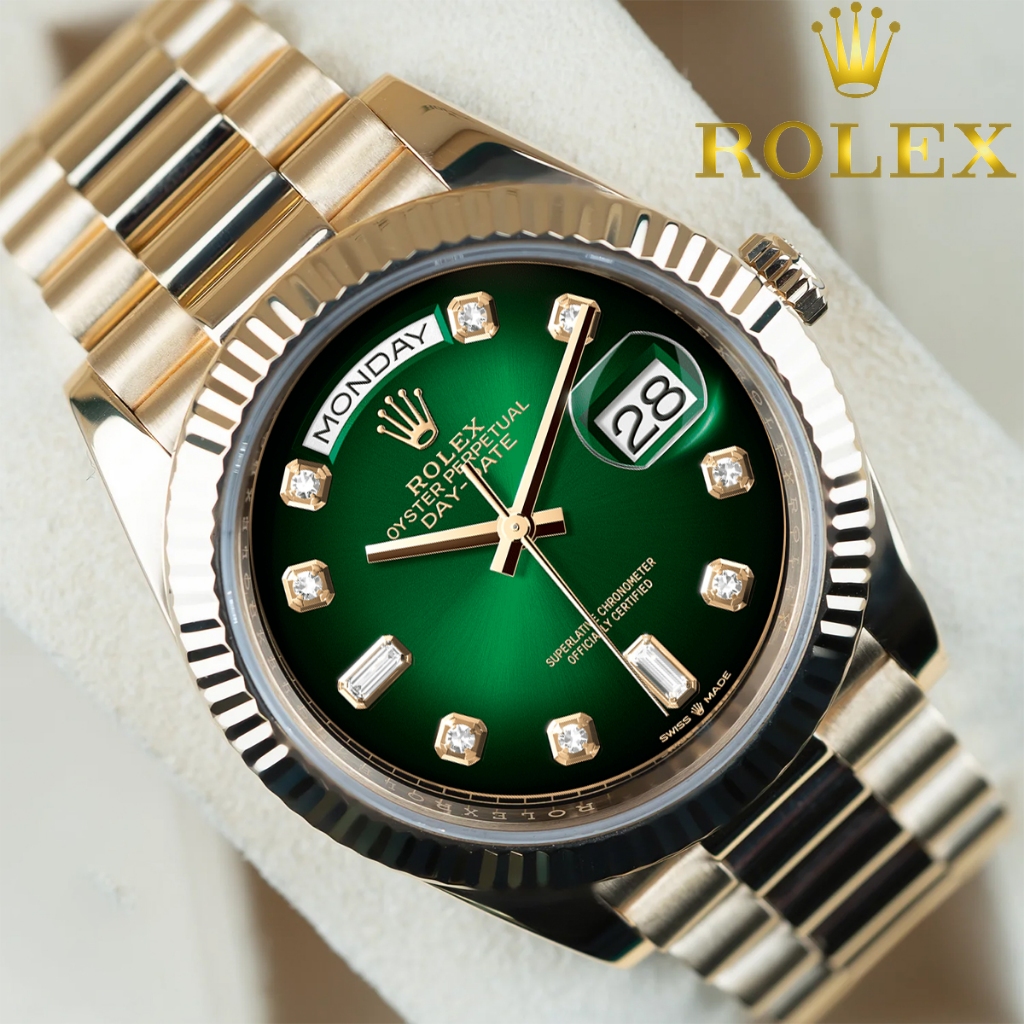 【100% Original】Rolex Day-Date 36 M128238-0069 Jam Tangan Pria wanita Jam Tangan Swiss-Otomatis