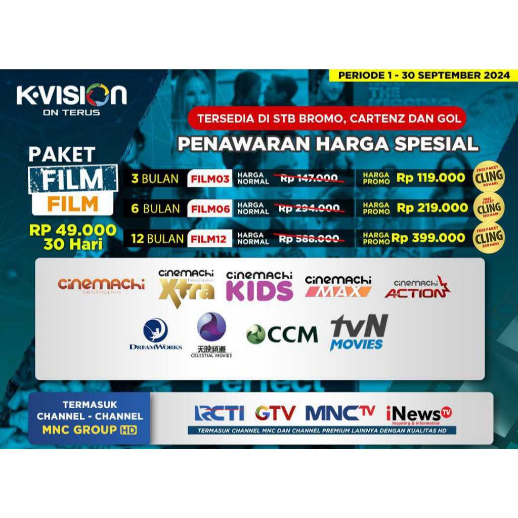 Paket Film 30 Hari Kvision - Film Paket Kvision