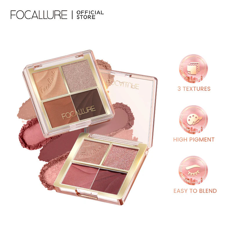 FOCALLURE 4 PAN EYESHADOW PALETTE FA314