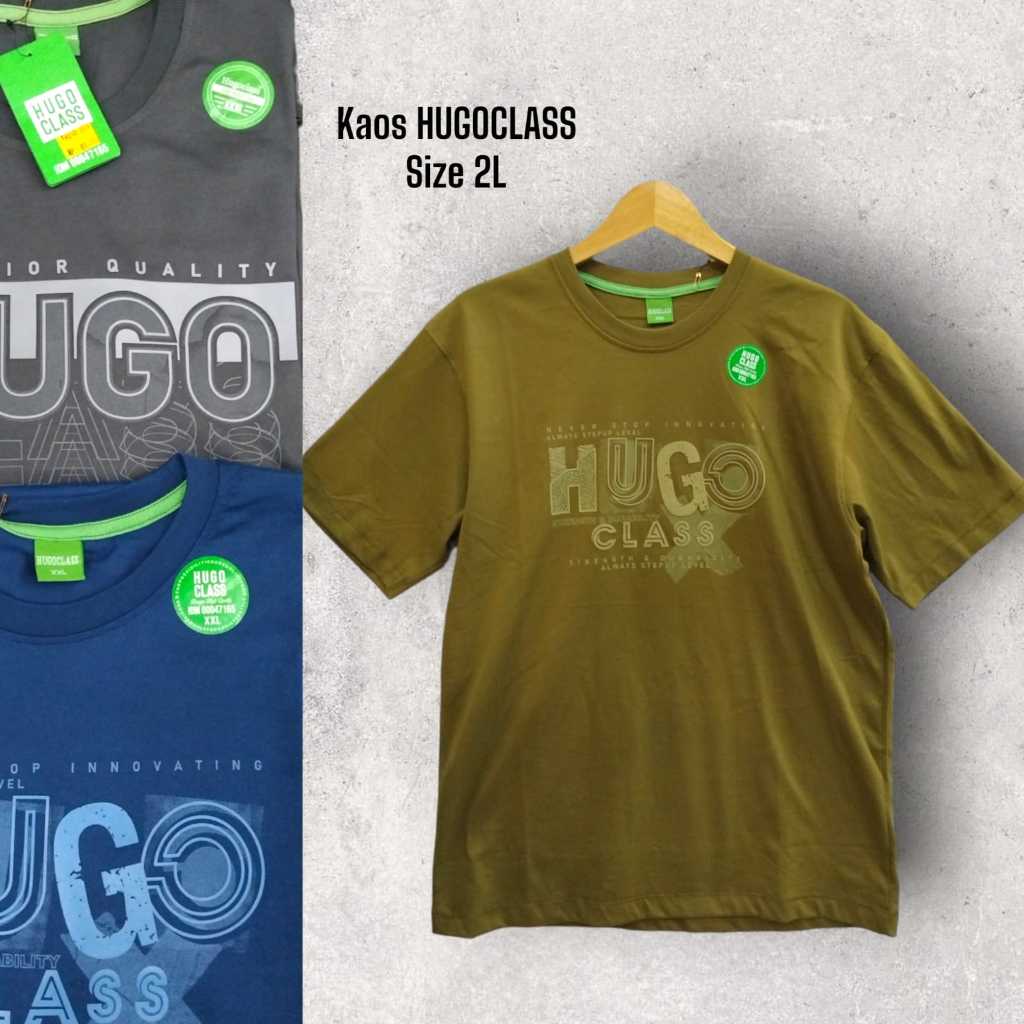 Kaos Pria HugoClass Ukuran Jumbo