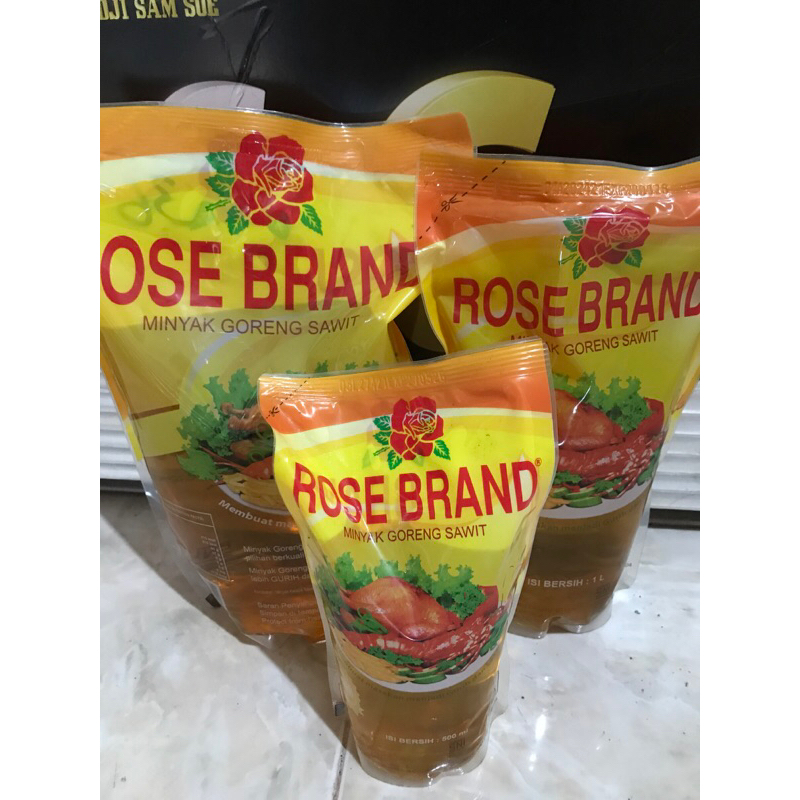 

rose brand minyak goreng sawit pouch refill 500ml 1L 2L
